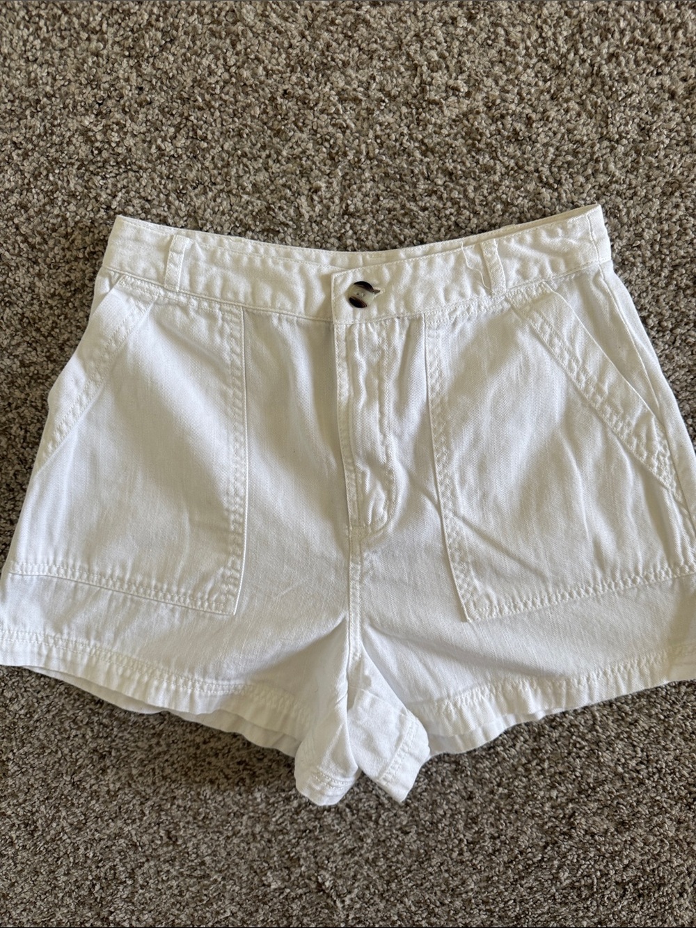 Universal Thread White High-Waist Cotton Shorts